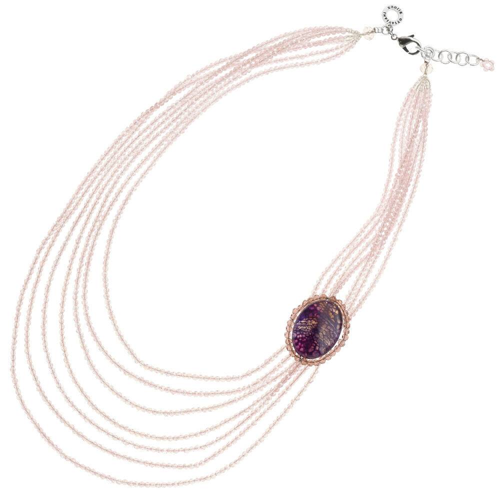 Ottaviani Collana con agata e cristalli