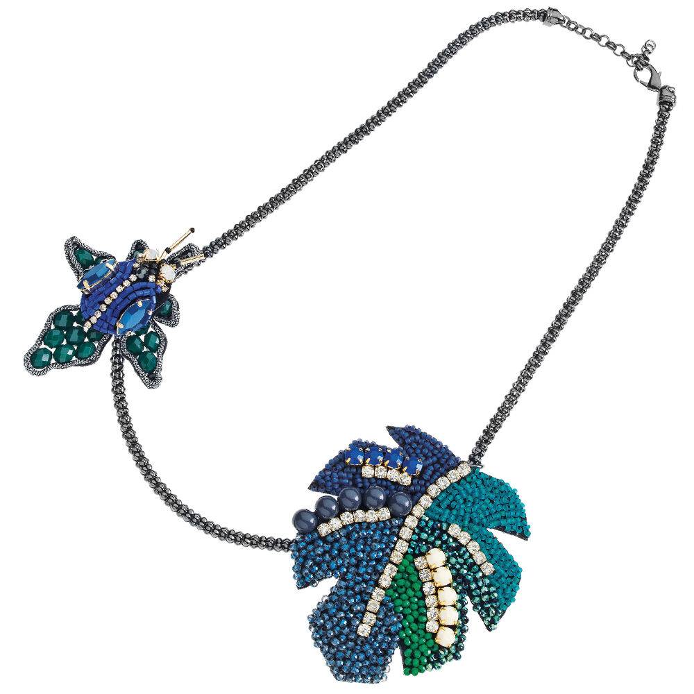 Ottaviani Collana con cristalli e perline