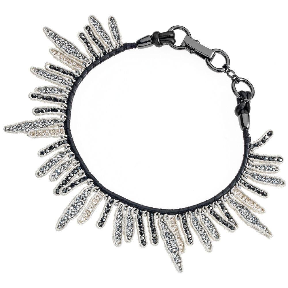 Ottaviani Collana con cristalli e perline