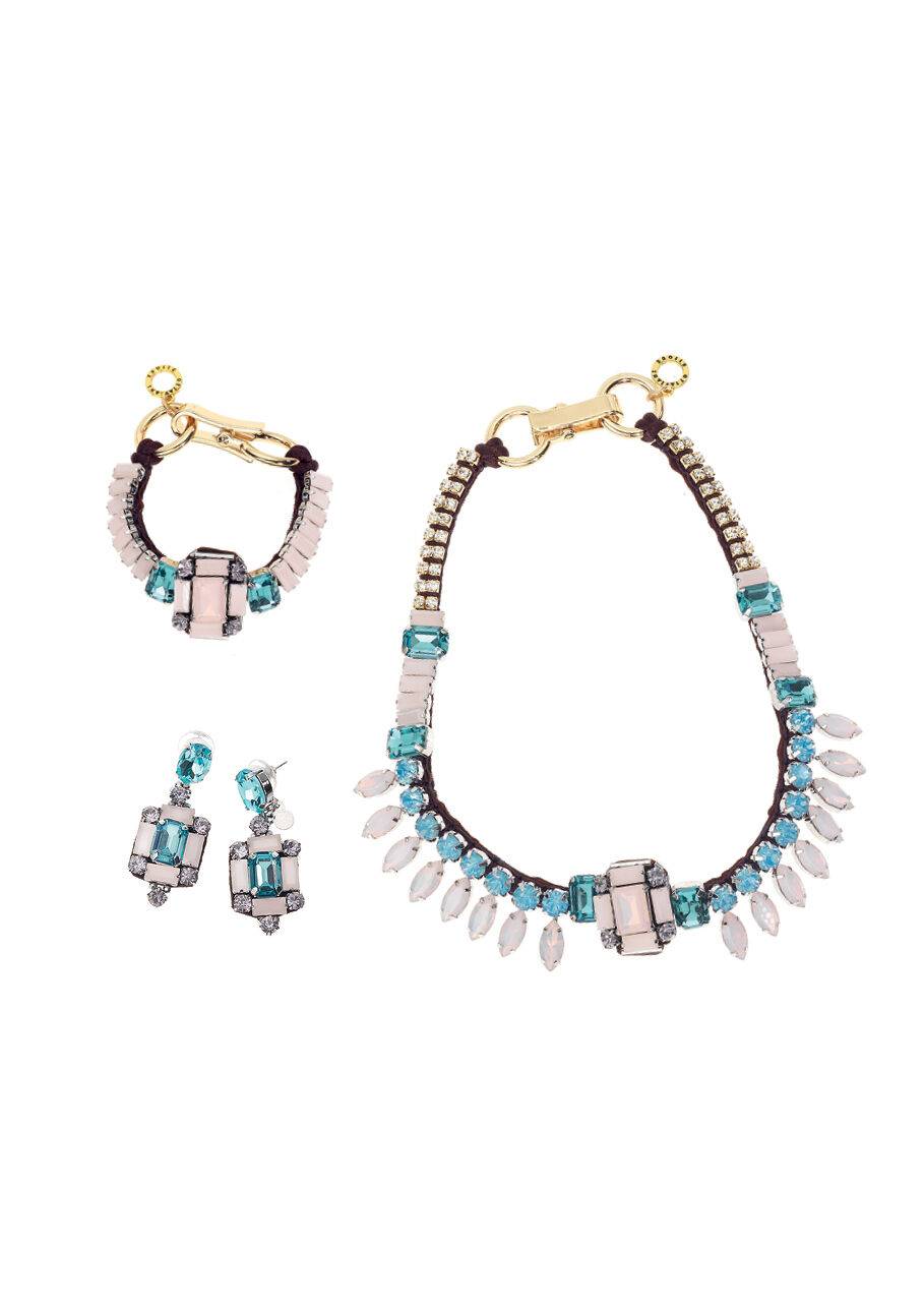 Ottaviani Collana Con Cristalli,strass E Perline