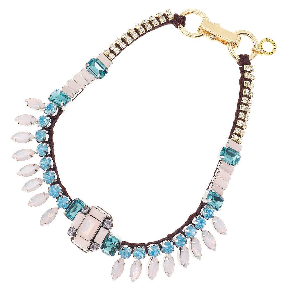 Ottaviani Collana con cristalli,strass e perline