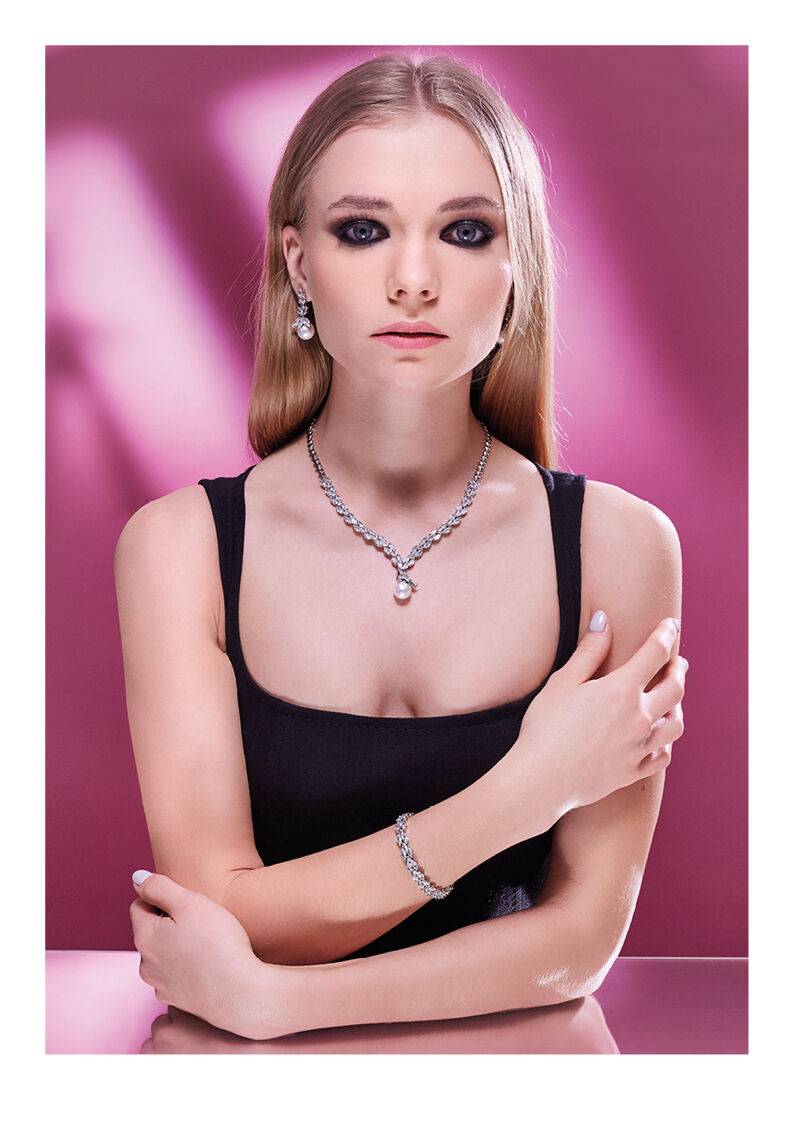 Ottaviani Collana Con Cubic Zirconia E Perla