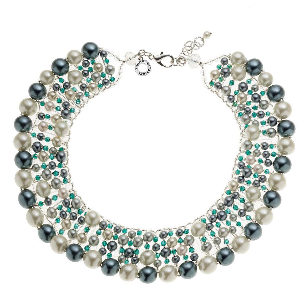 Ottaviani Collana con perle e cristalli