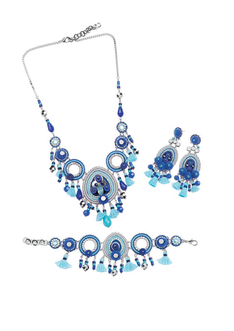 Ottaviani Collana Con Perline,cristalli E Strass