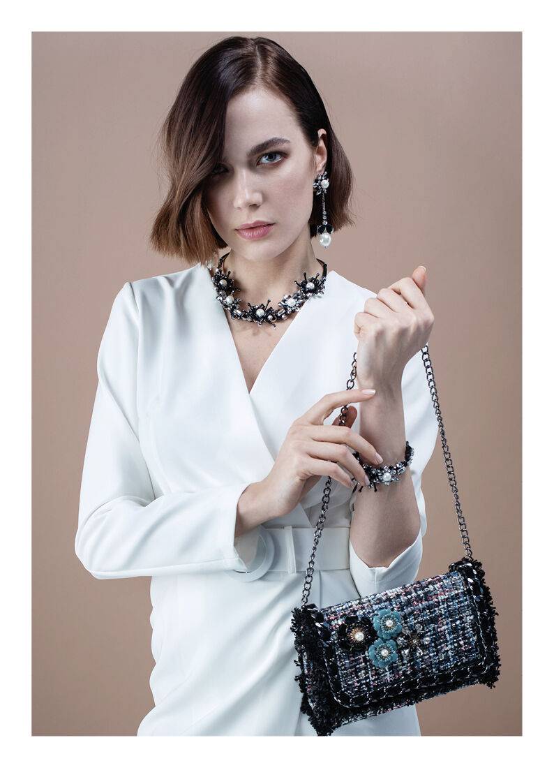 Ottaviani Collana Con Perline,cristalli E Strass