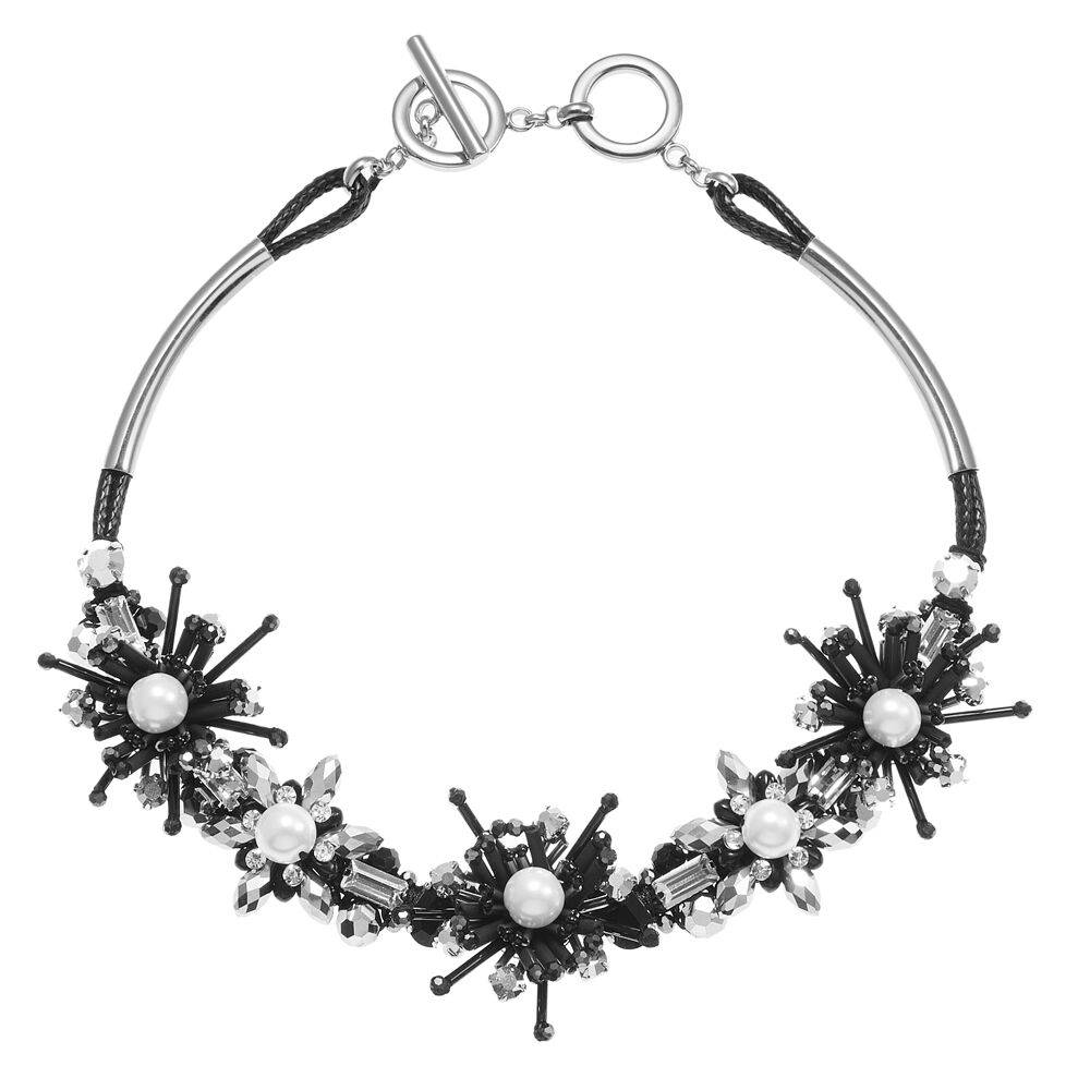 Ottaviani Collana con perline,cristalli e strass