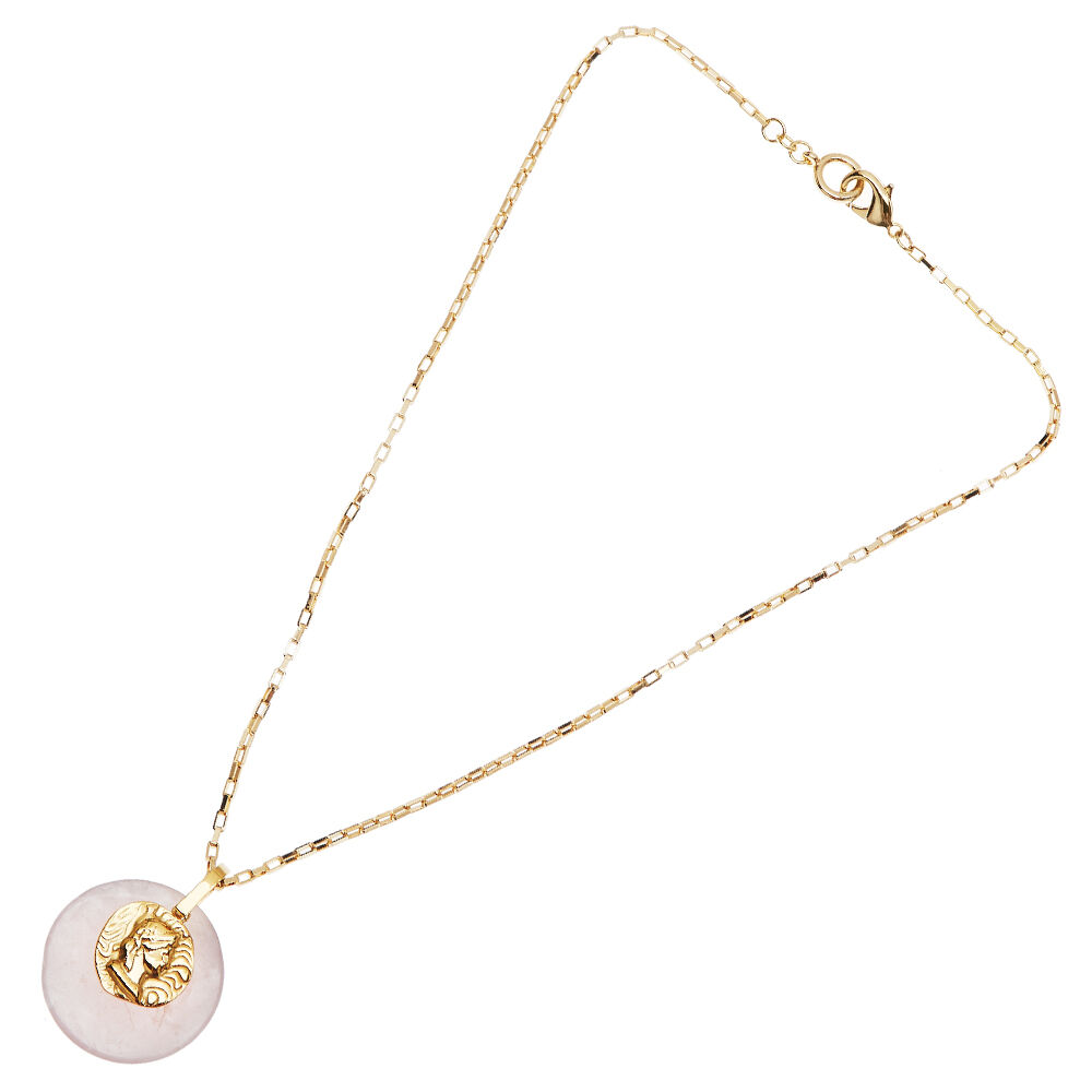 Ottaviani Collana con quarzo rosa