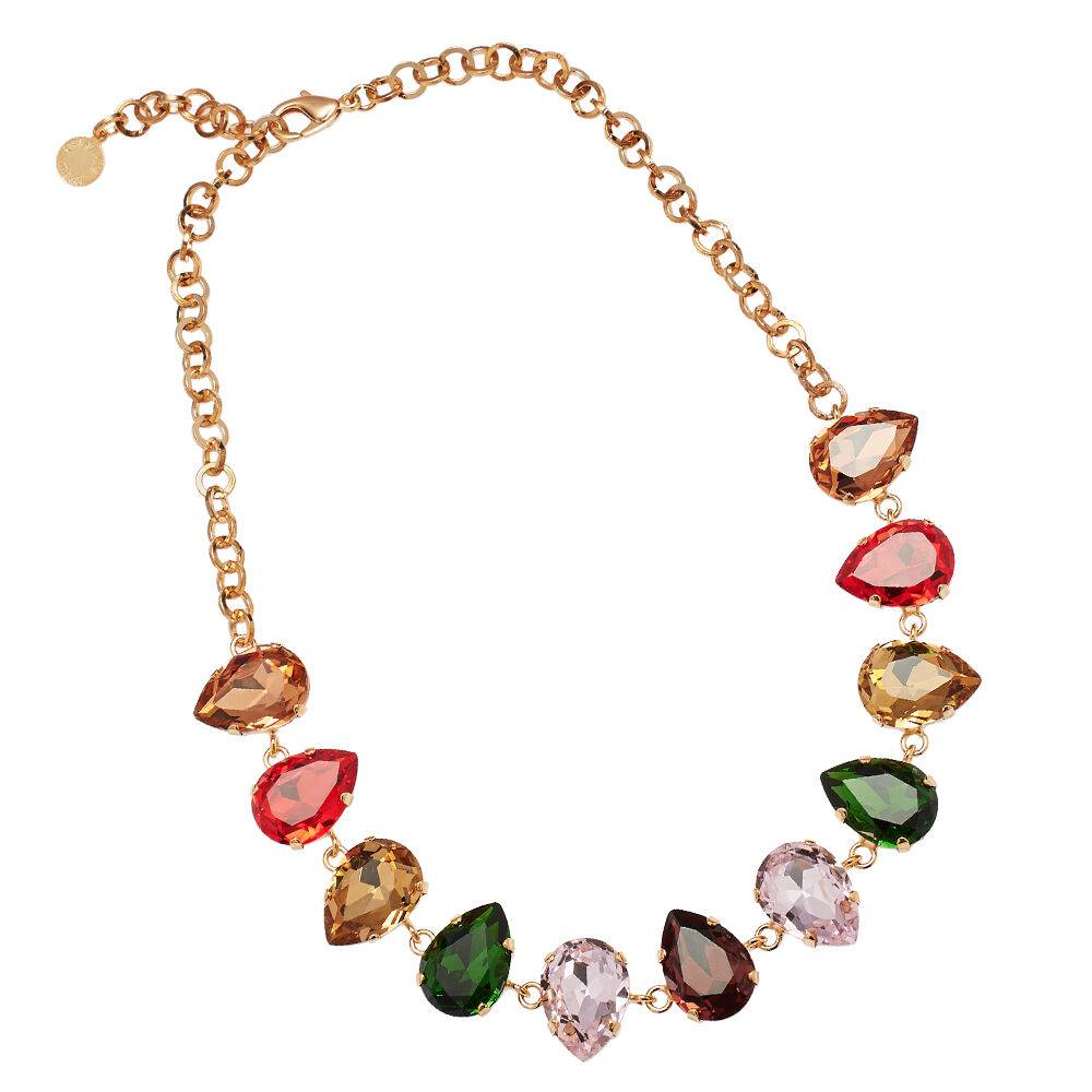 Ottaviani Collana dorata con cristalli