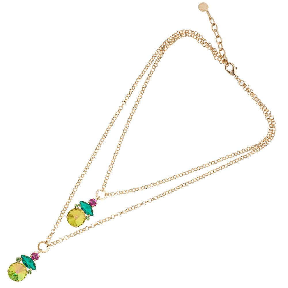 Ottaviani Collana dorata con cristalli