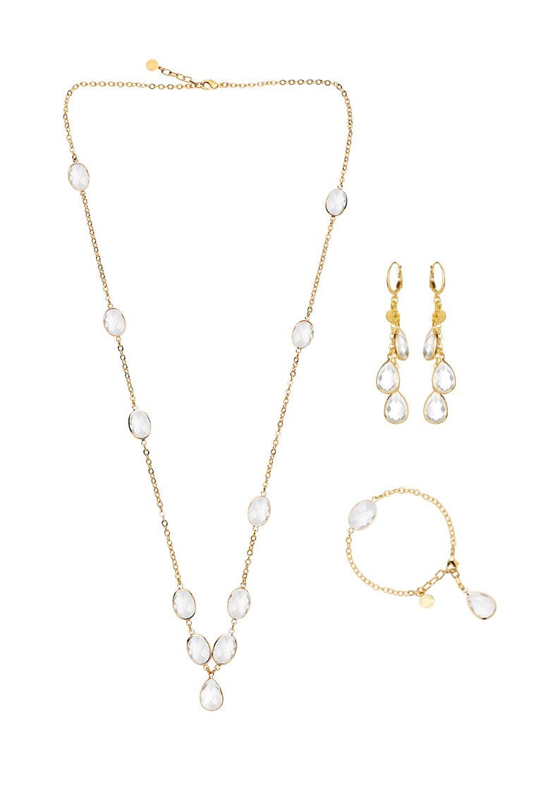 Ottaviani Collana Dorata Con Cristalli