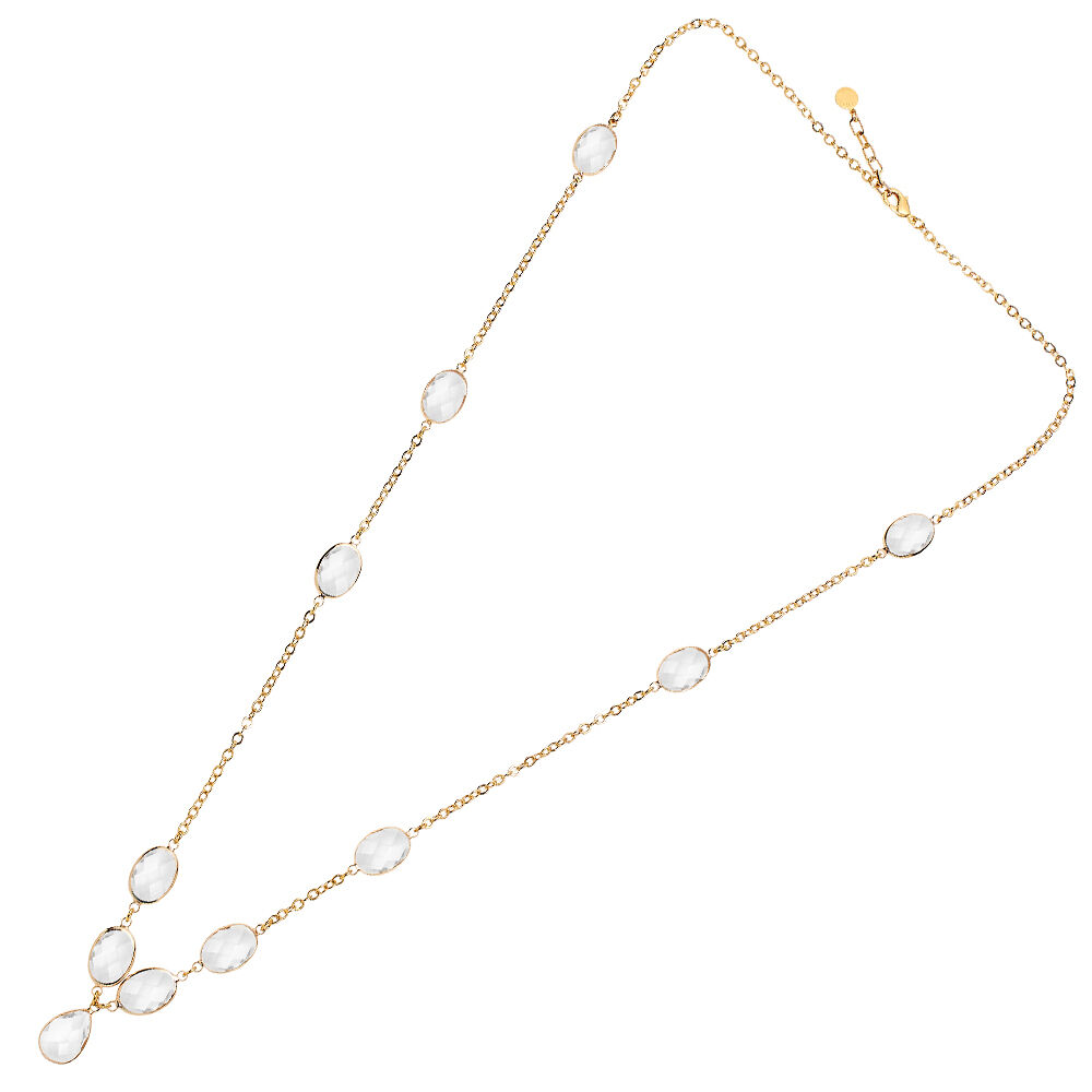 Ottaviani Collana dorata con cristalli