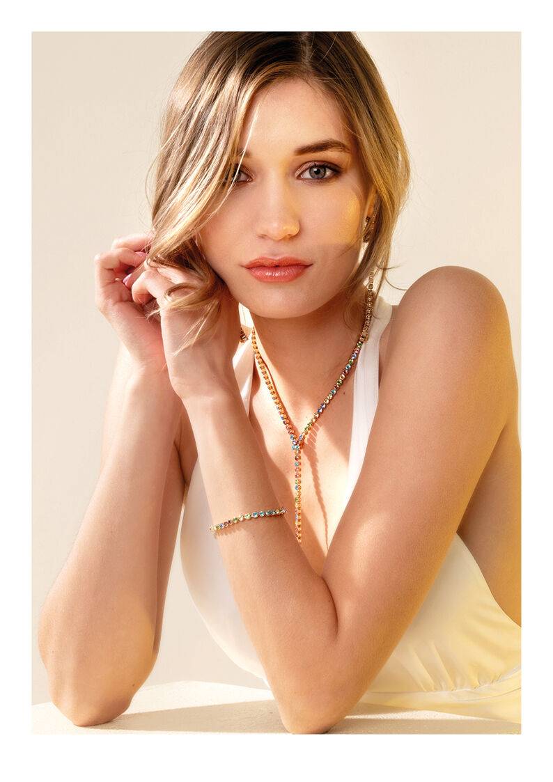 Ottaviani Collana Dorata Con Cristalli