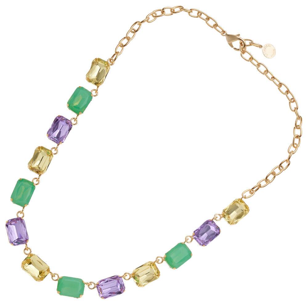 Ottaviani Collana dorata con cristalli