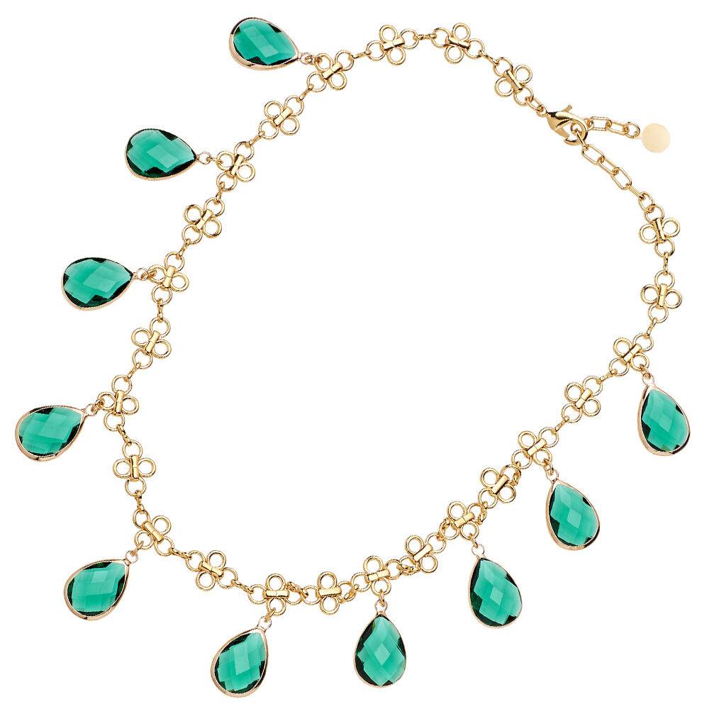 Ottaviani Collana dorata con cristalli