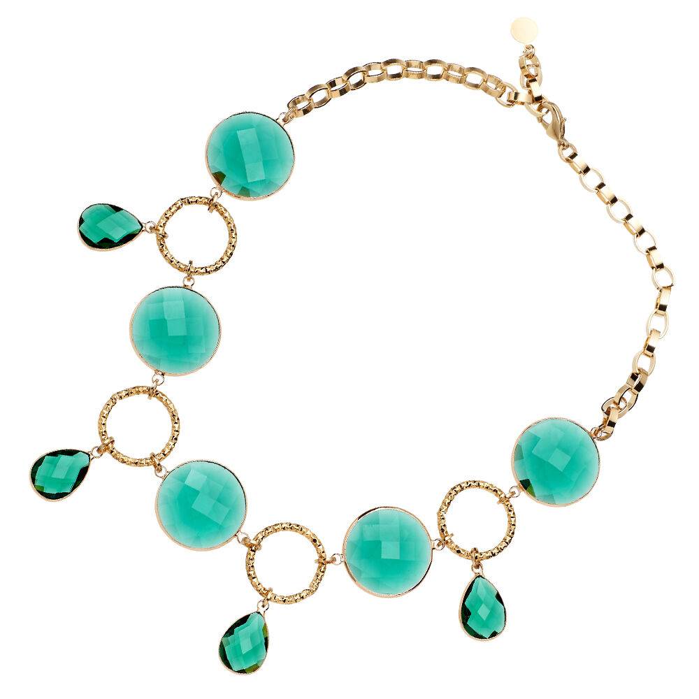 Ottaviani Collana dorata con cristalli