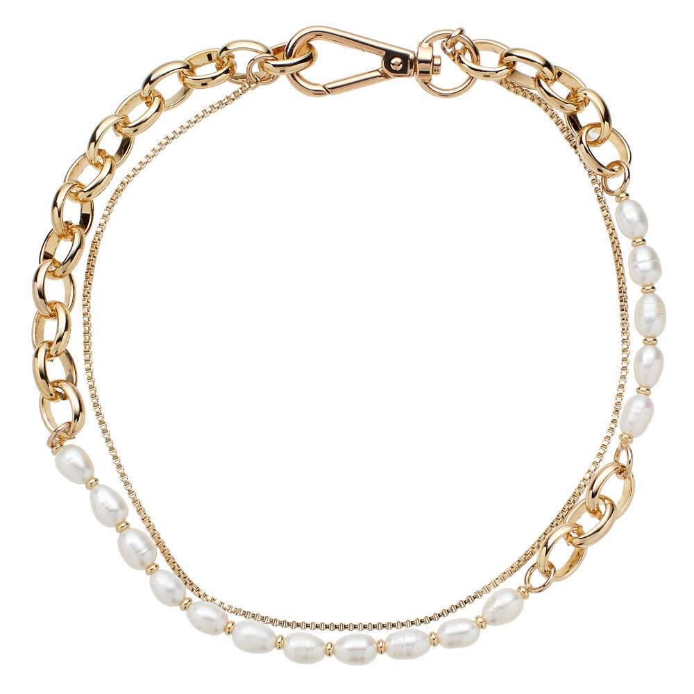 Ottaviani Collana dorata con cristalli