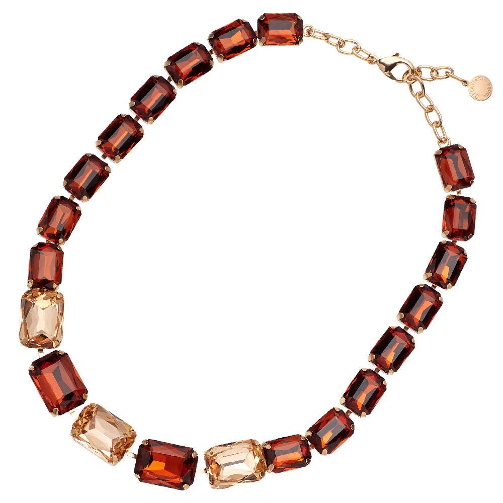 Ottaviani Collana dorata con cristalli