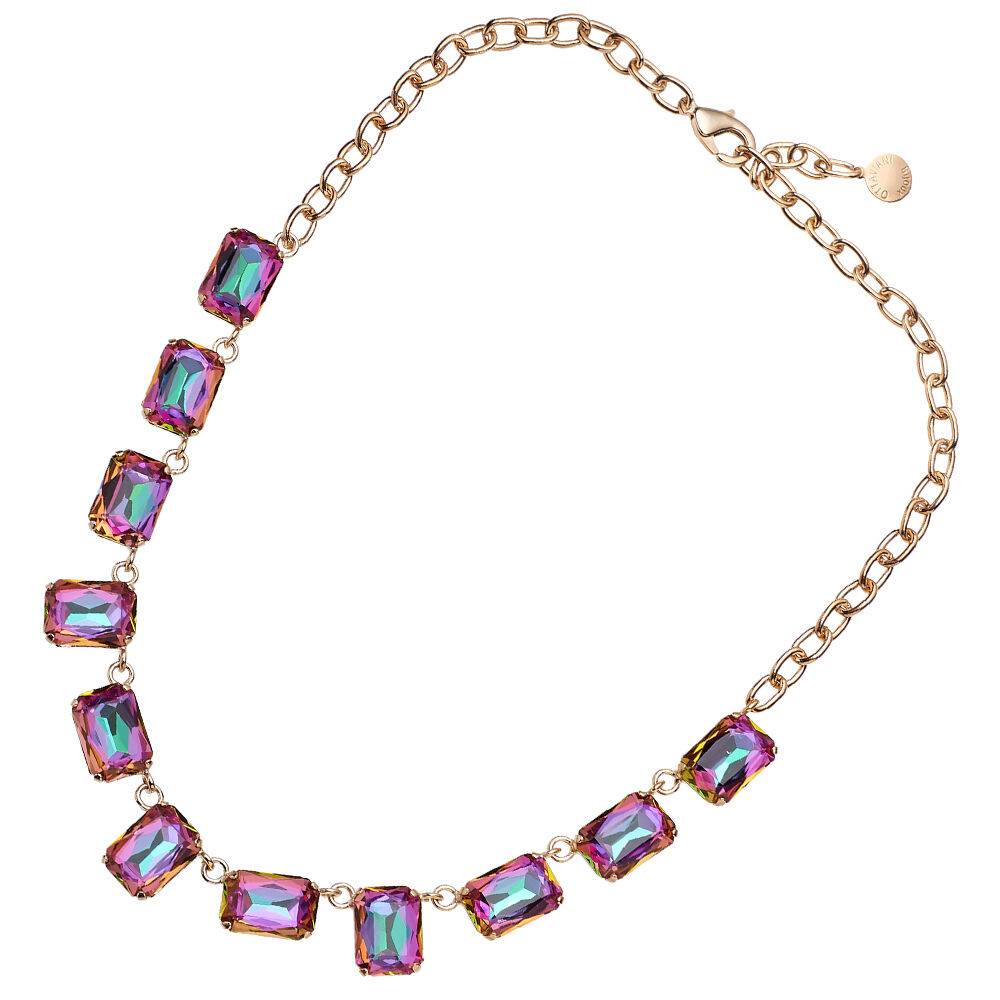 Ottaviani Collana dorata con cristalli