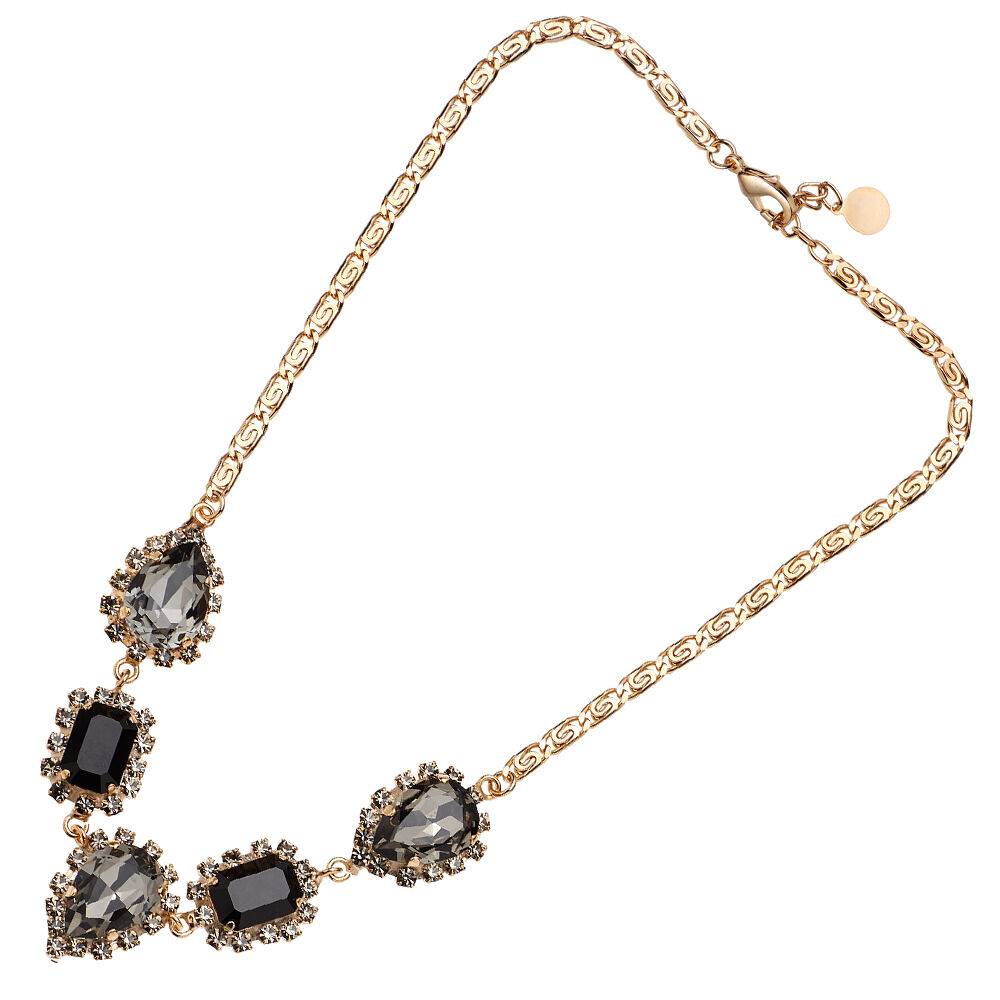 Ottaviani Collana dorata con cristalli