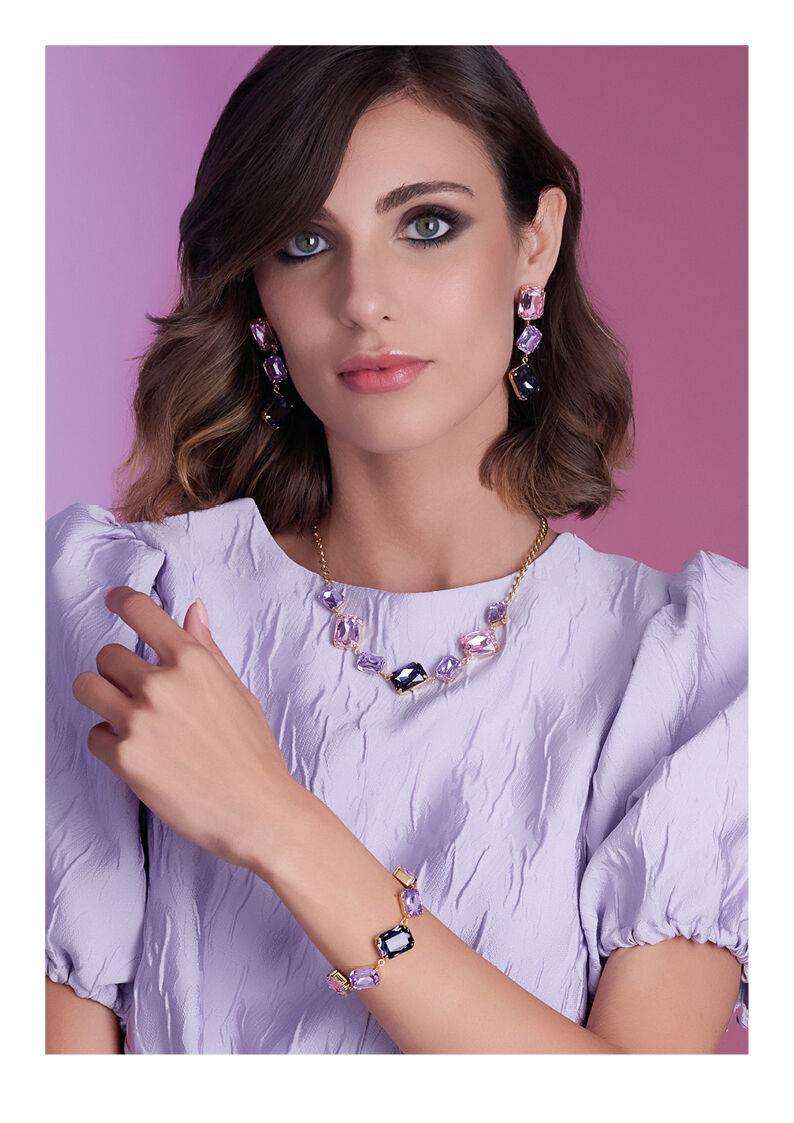 Ottaviani Collana Dorata Con Cristalli