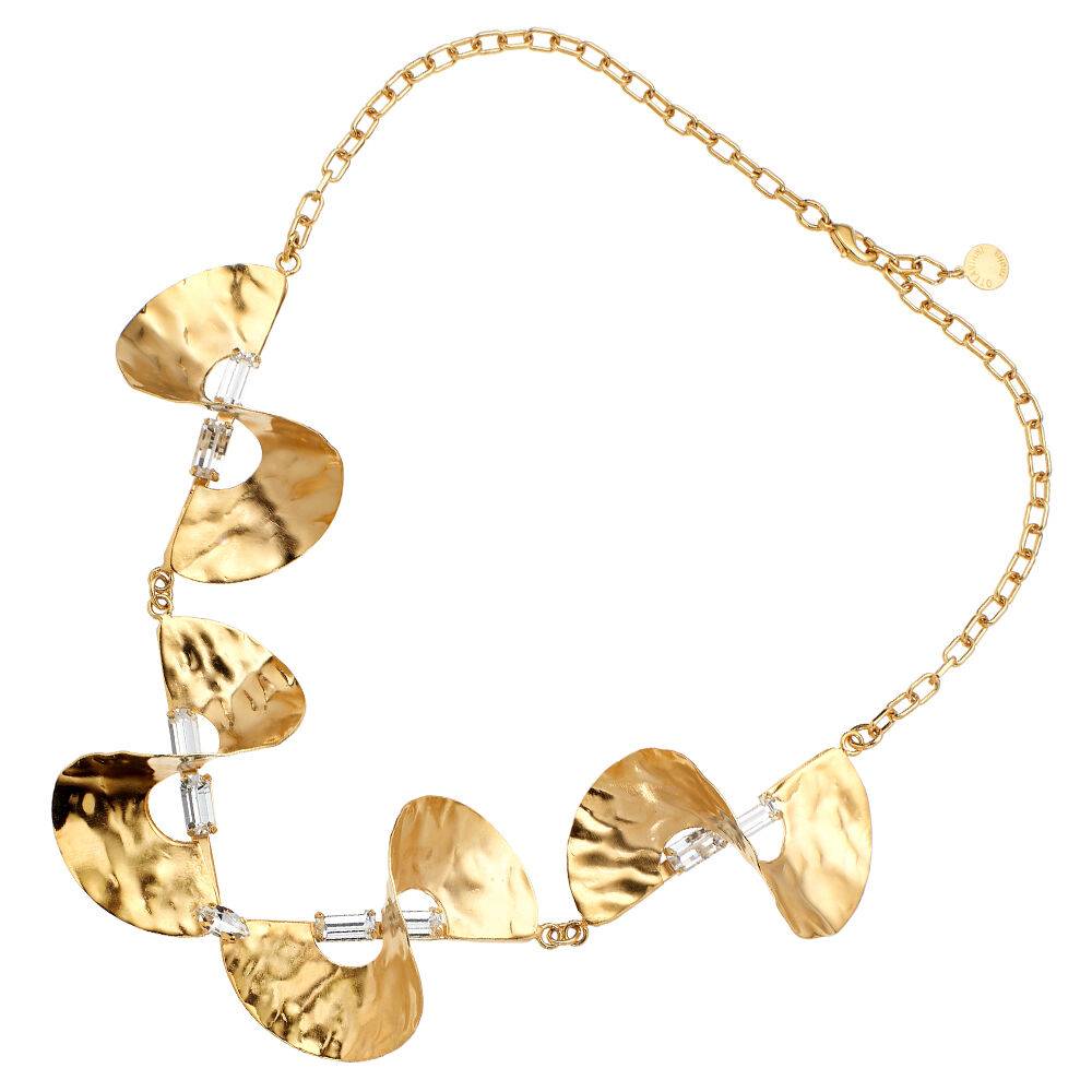 Ottaviani Collana dorata con cristalli