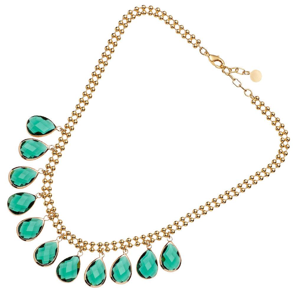 Ottaviani Collana dorata con cristalli