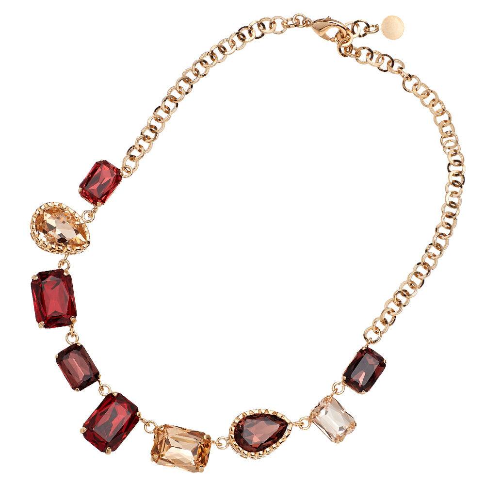 Ottaviani Collana dorata con cristalli