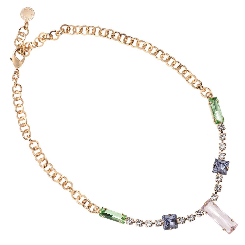 Ottaviani Collana Dorata Con Cristalli