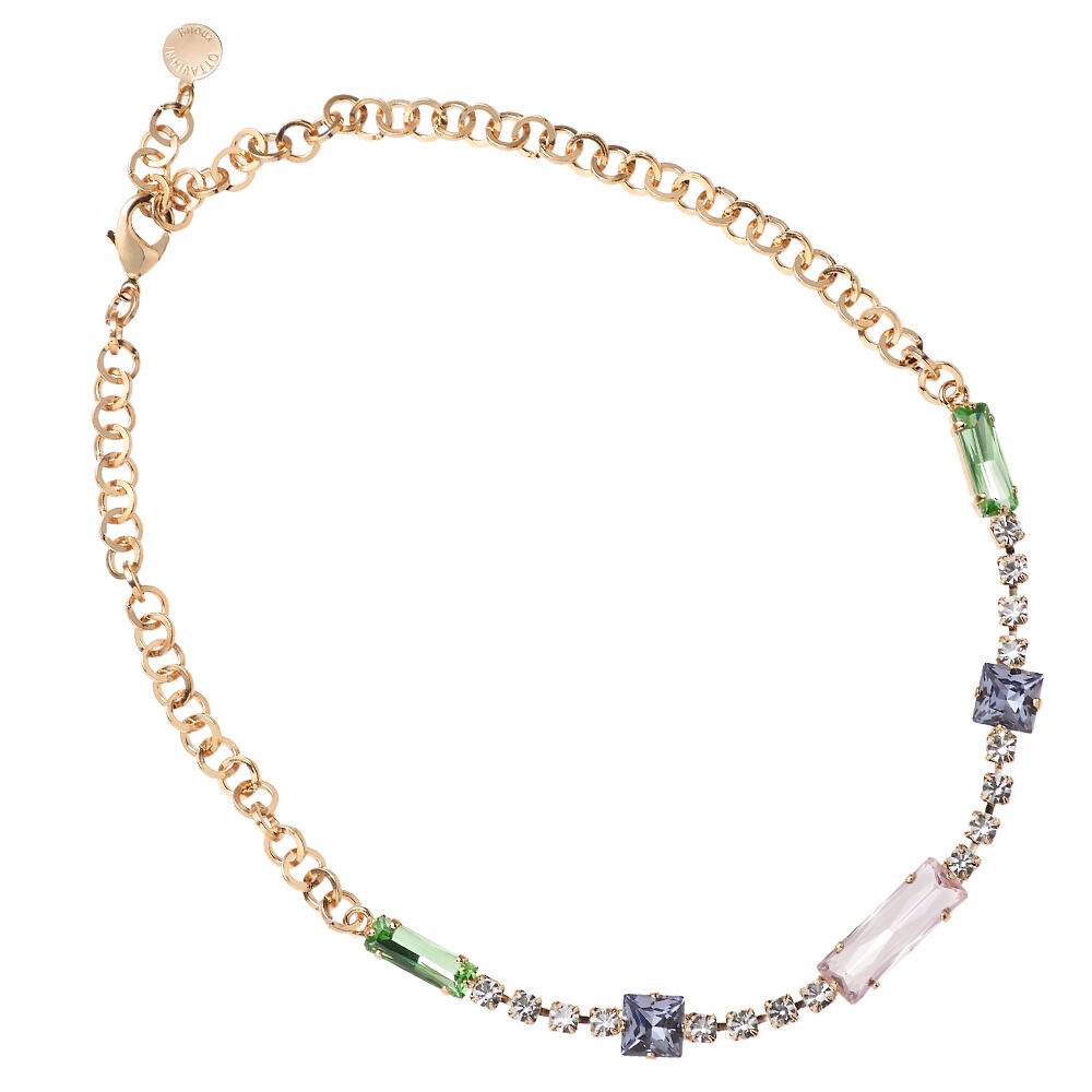 Ottaviani Collana dorata con cristalli