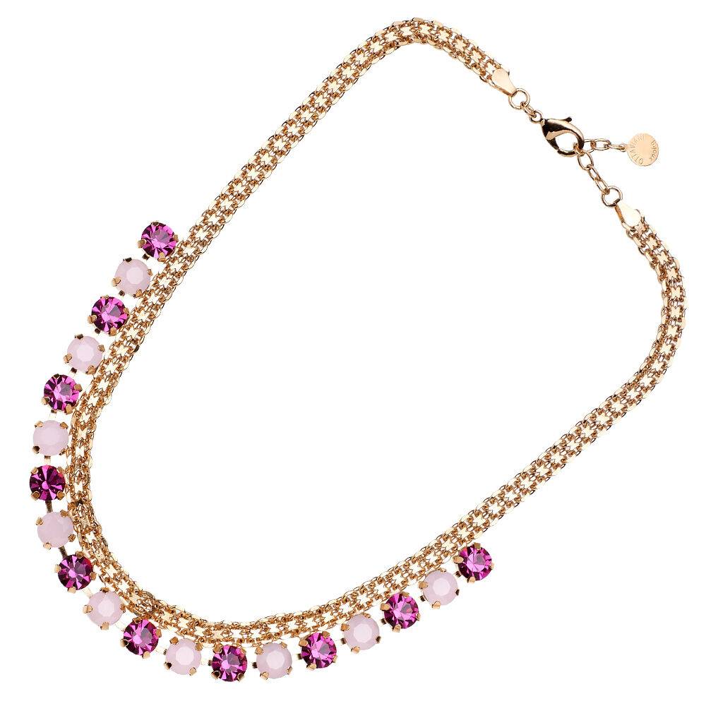 Ottaviani Collana dorata con cristalli