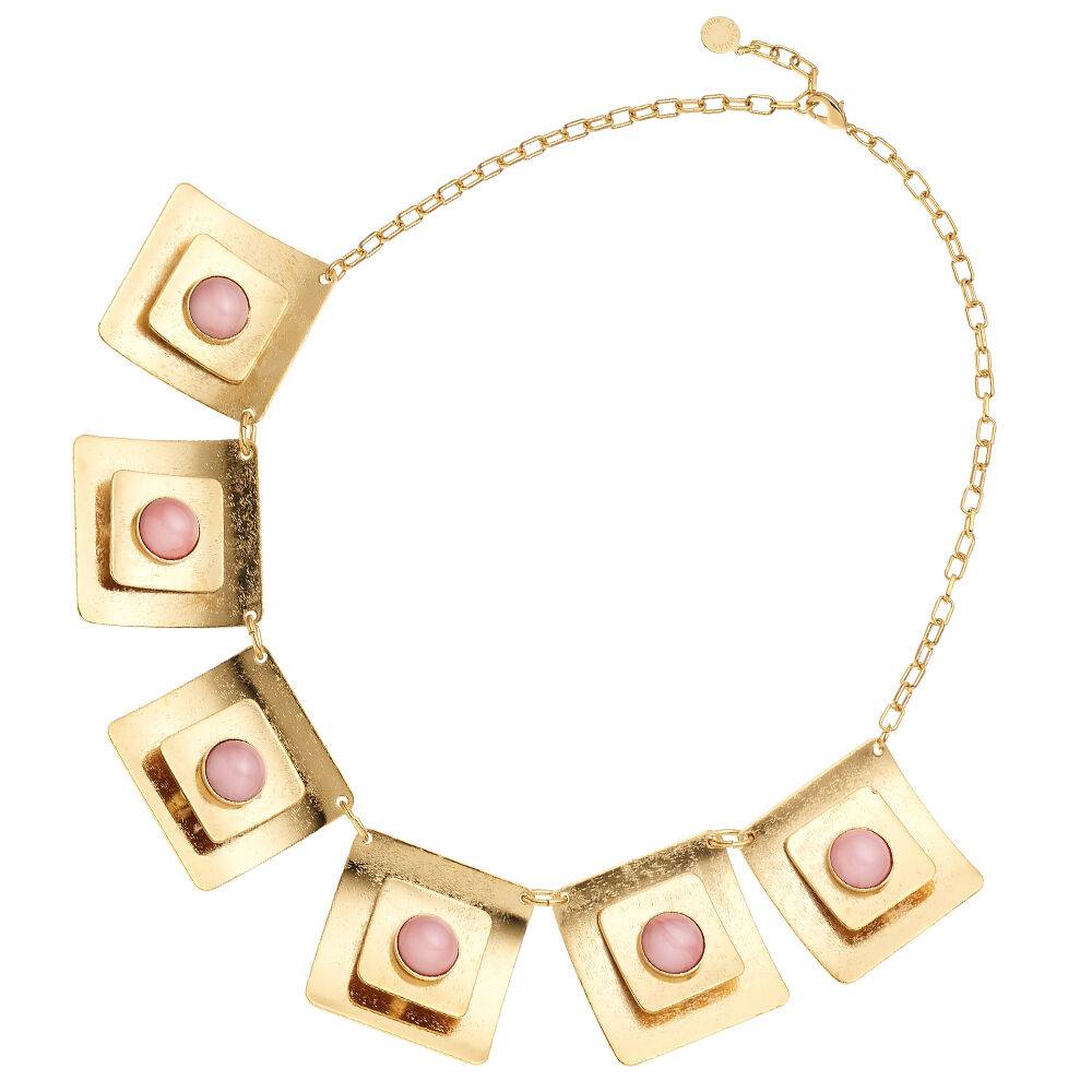 Ottaviani Collana dorata con pasta di vetro