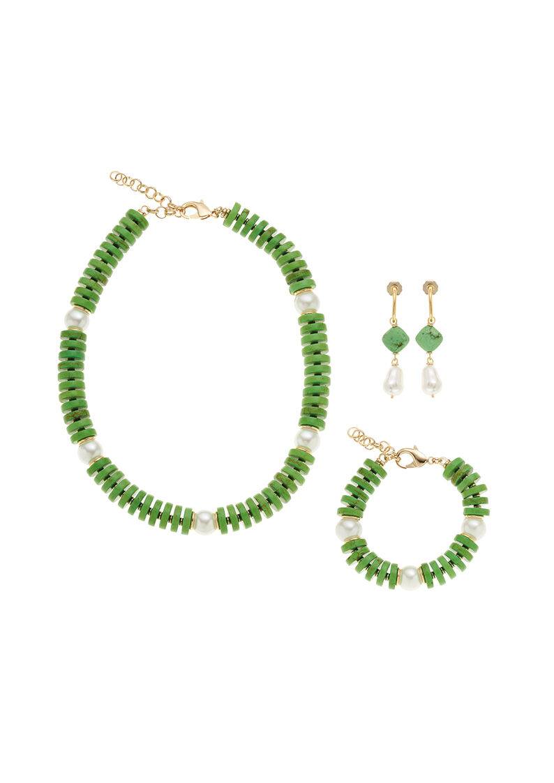 Ottaviani Collana Dorata Con Perline E Perle