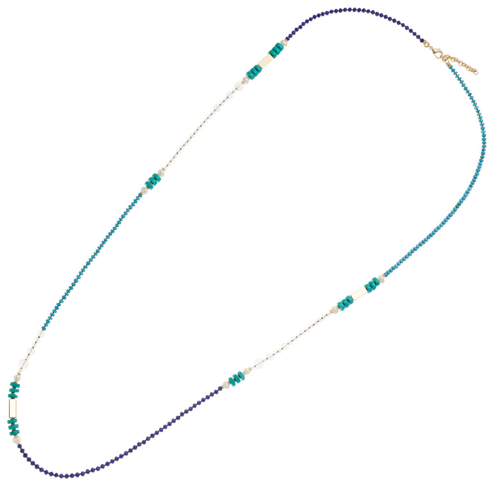 Ottaviani Collana dorata con perline e perle