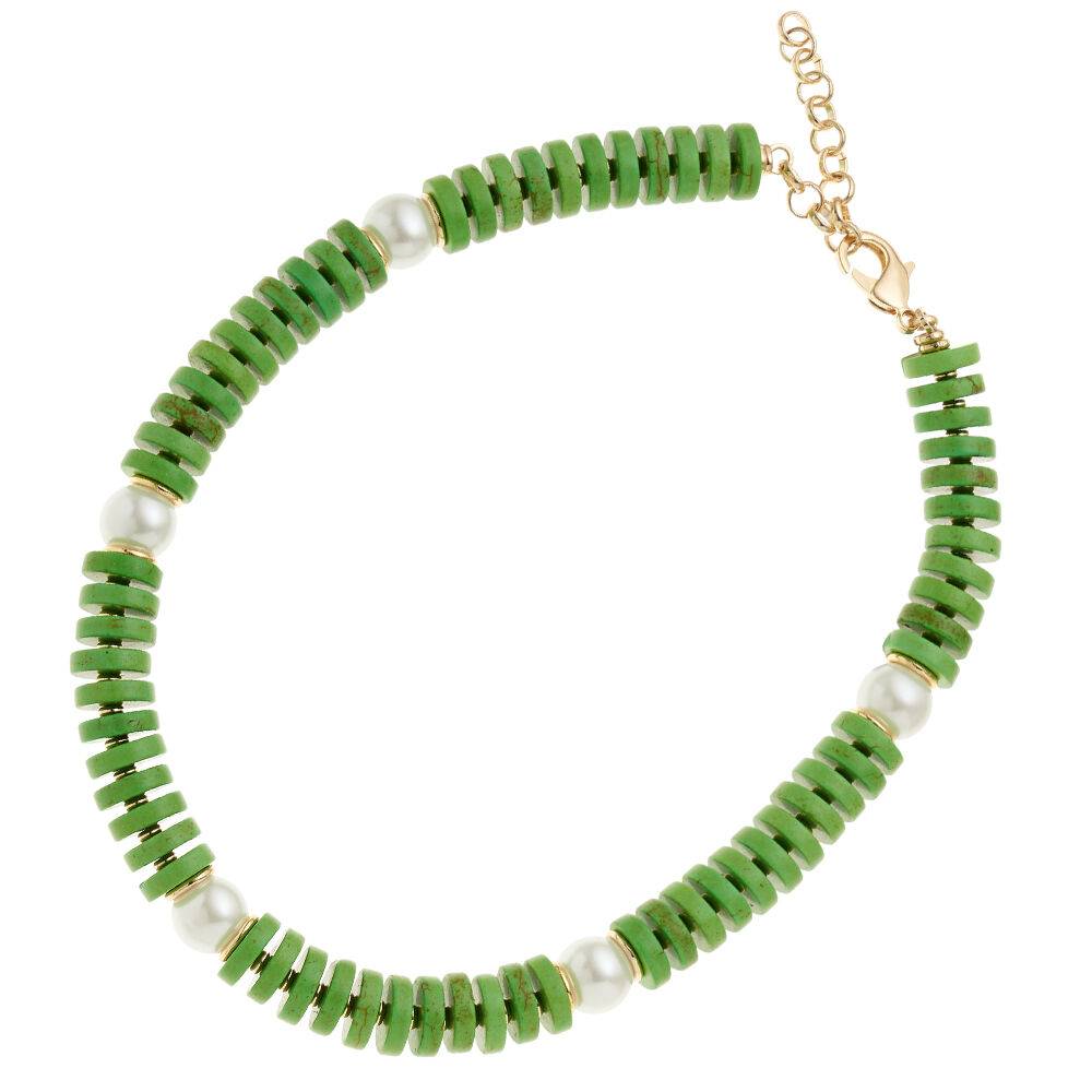 Ottaviani Collana dorata con perline e perle