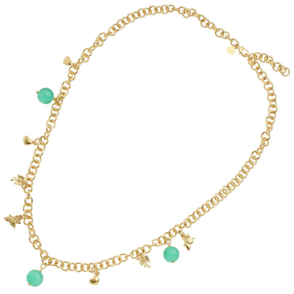 Ottaviani Collana dorata con resine