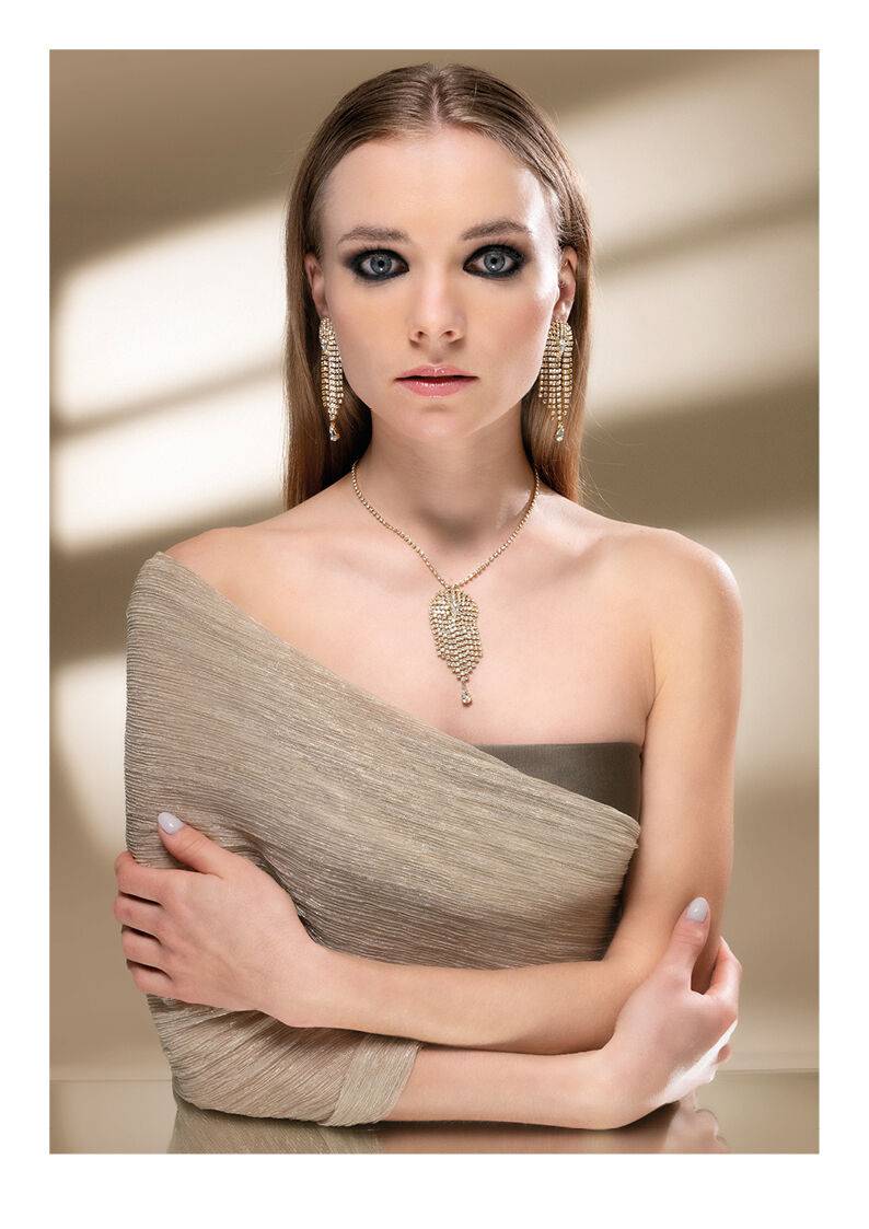 Ottaviani Collana Dorata Con Strass