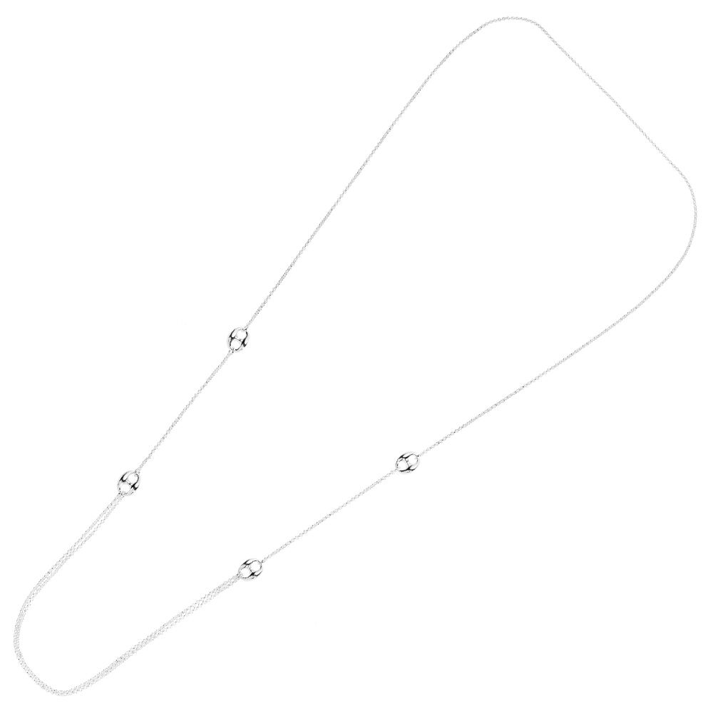 Ottaviani Collana in argento rodiato