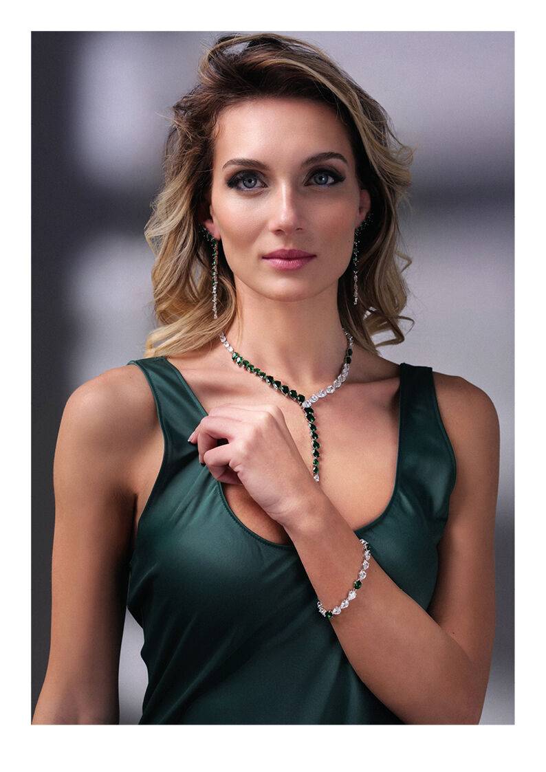 Ottaviani Collana Rodiata Con Cubic Zirconia