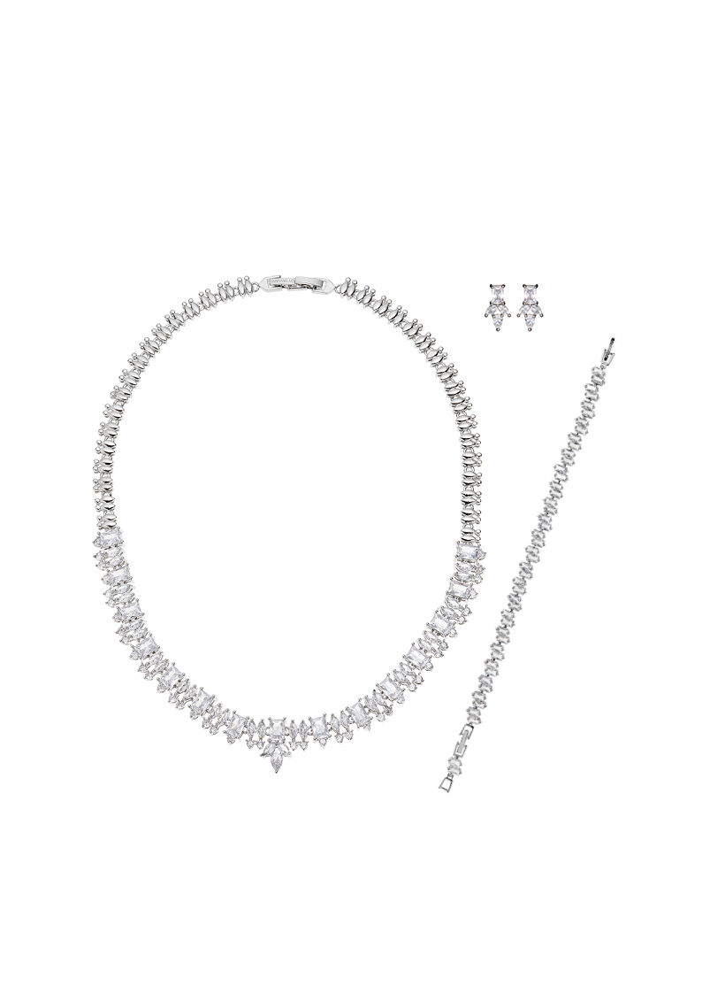 Ottaviani Collana Rodiata Con Cubic Zirconia