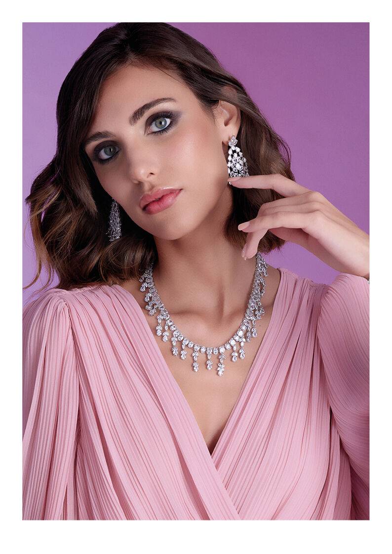 Ottaviani Collana Rodiata Con Cubic Zirconia