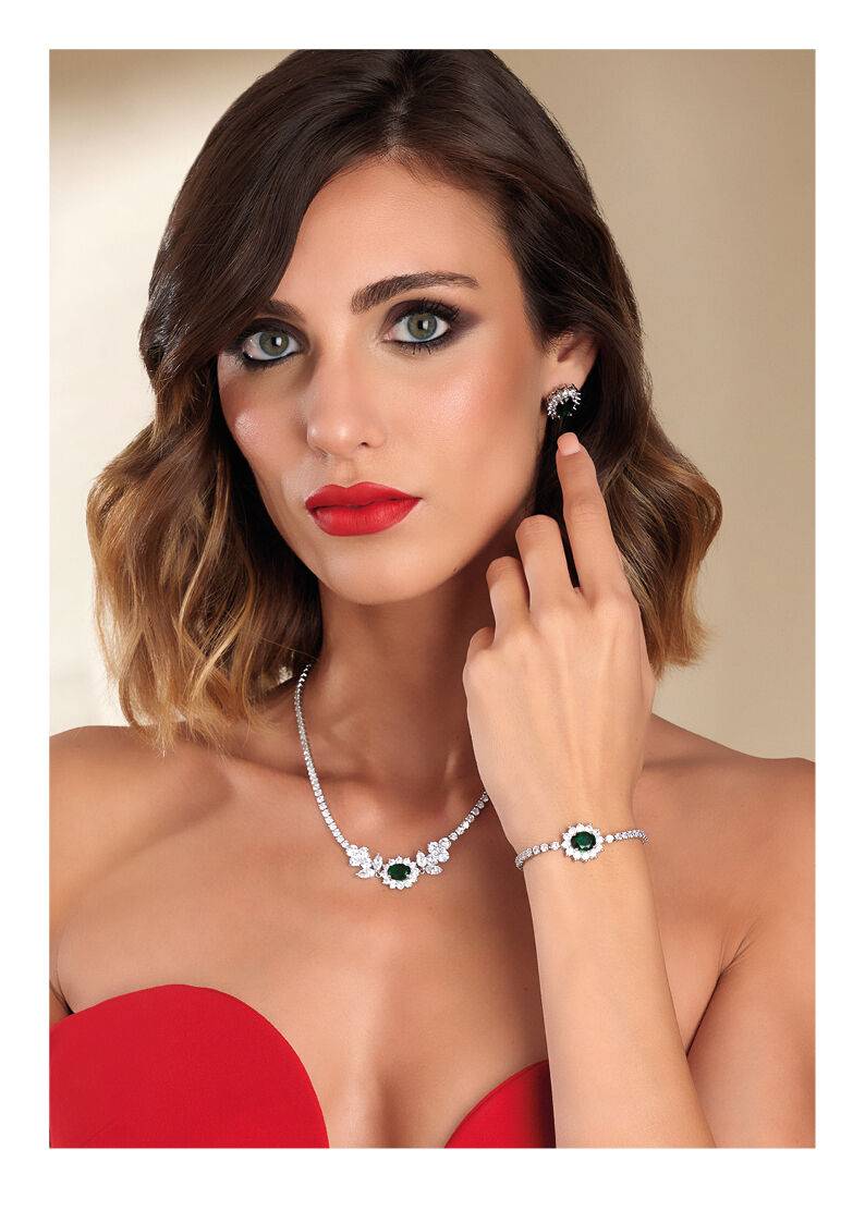 Ottaviani Collana Rodiata Con Cubic Zirconia