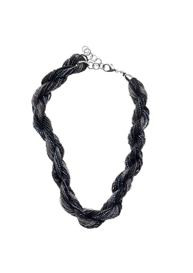 Ottaviani Collana Torchon Con Cristalli E Perline