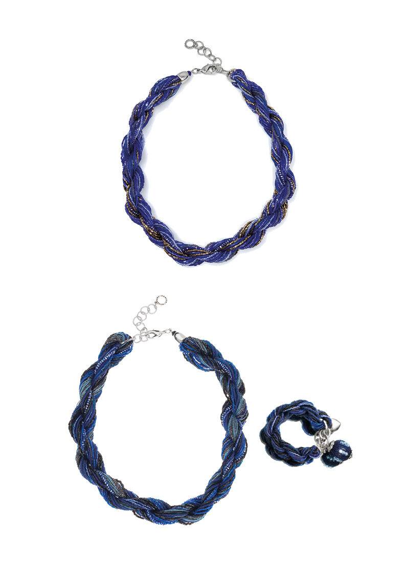 Ottaviani Collana Torchon Con Cristalli E Perline