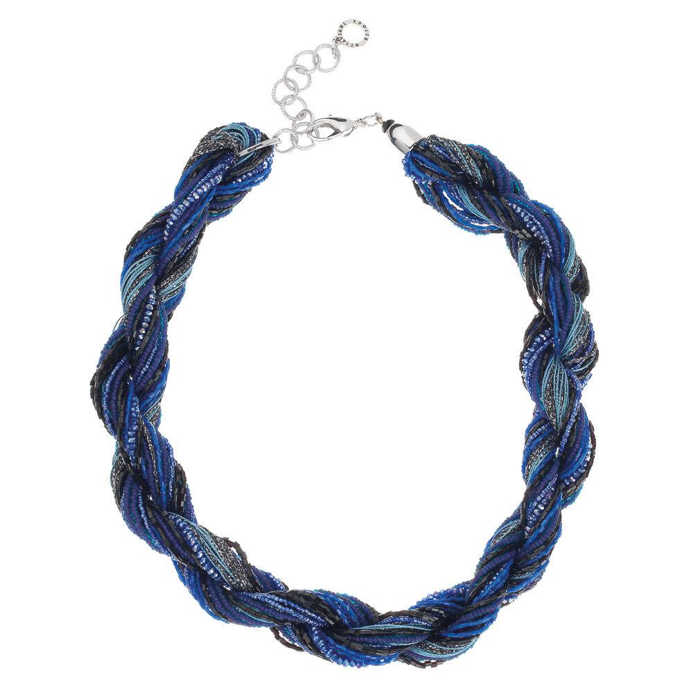 Ottaviani Collana torchon con cristalli e perline