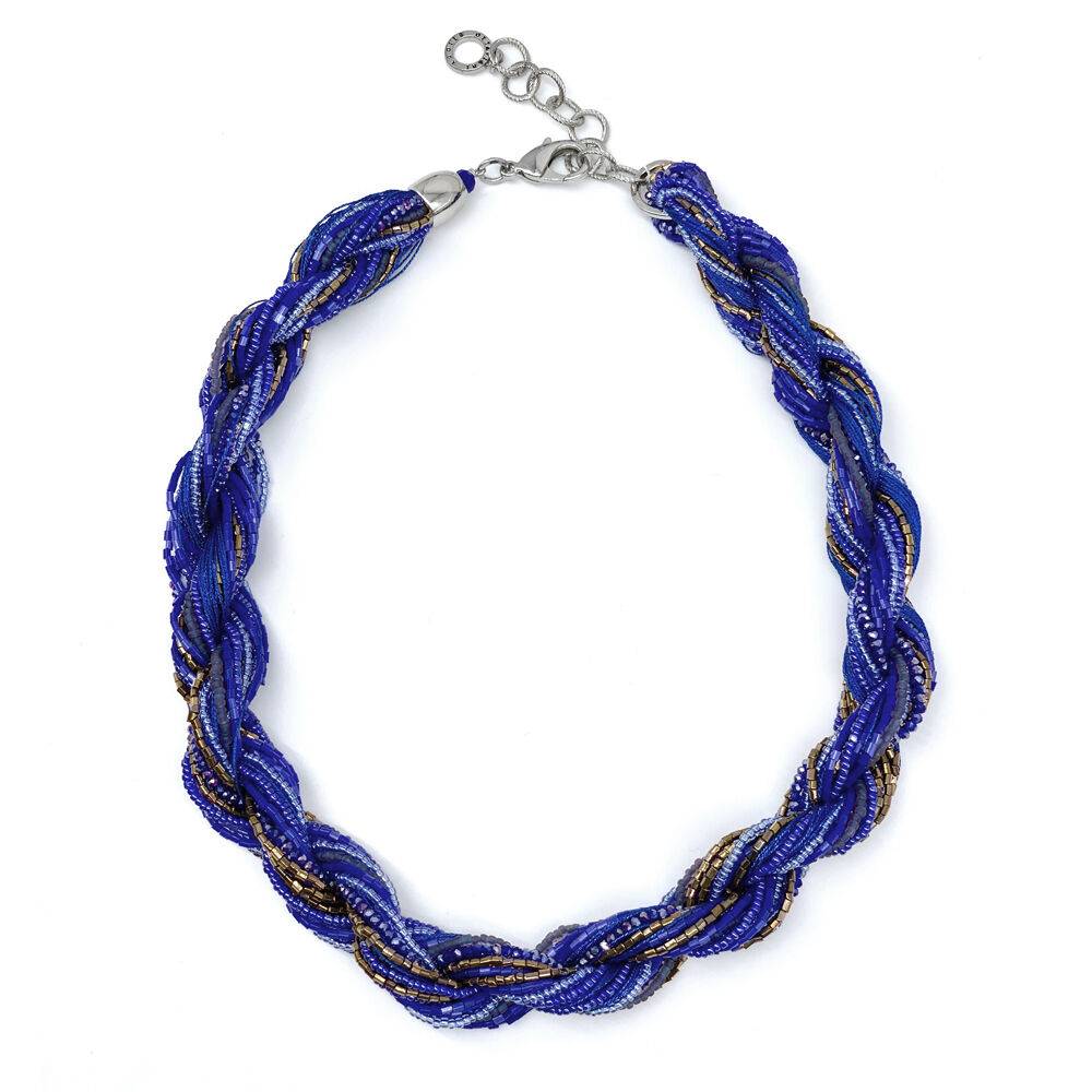 Ottaviani Collana torchon con cristalli e perline