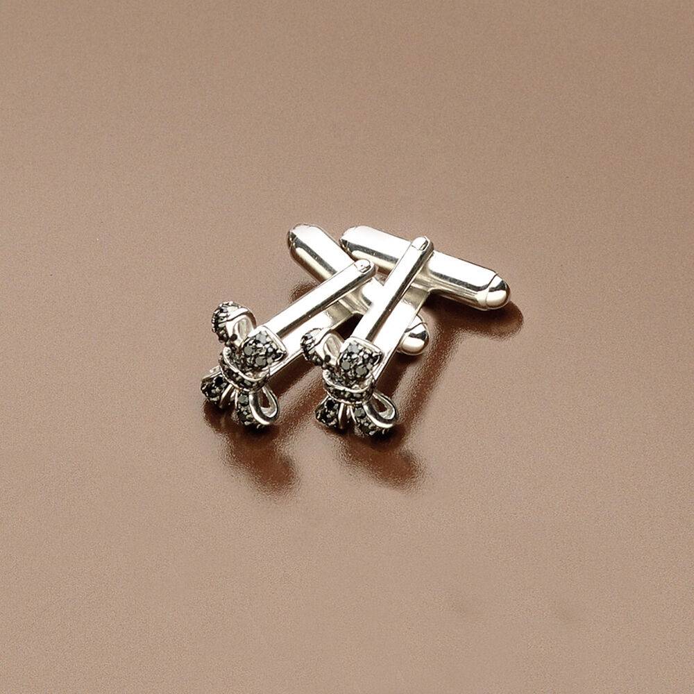 Ottaviani Gemelli arg. "papillon" noir pc