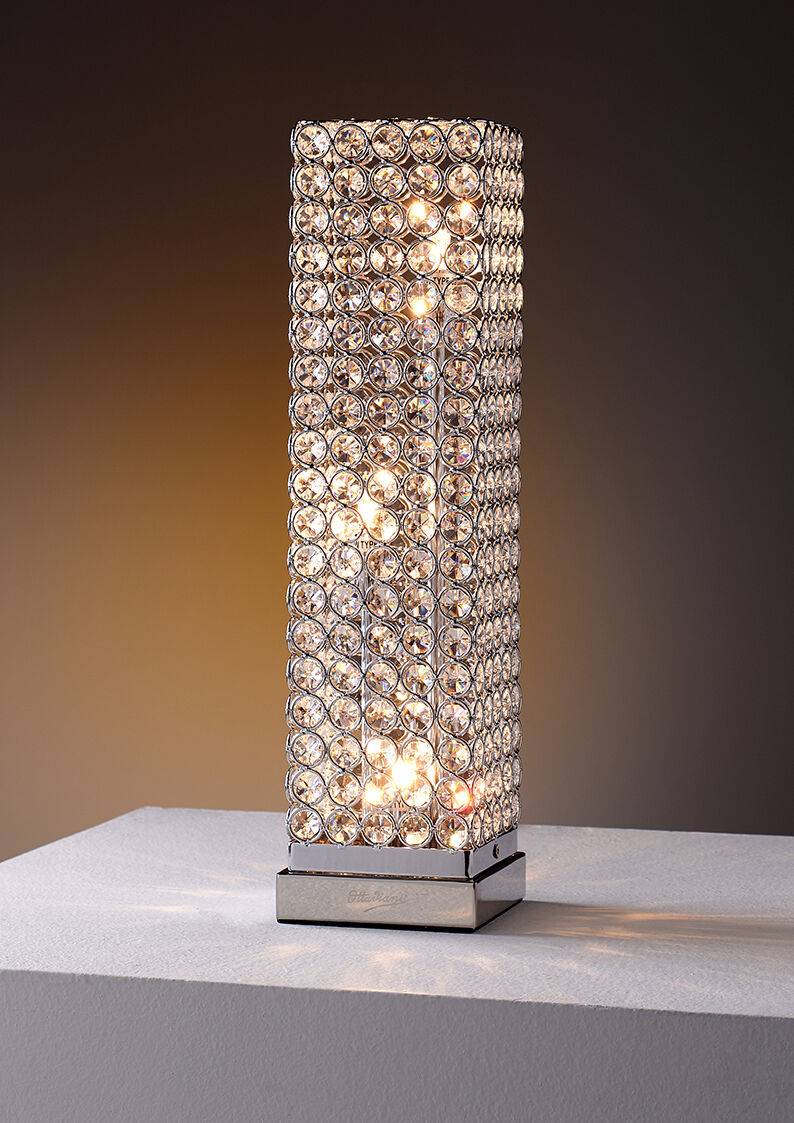 Ottaviani Lampada "totem" In Metallo Con Cristalli