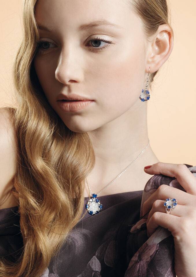 Ottaviani Orecchini Arg. "blue Love"