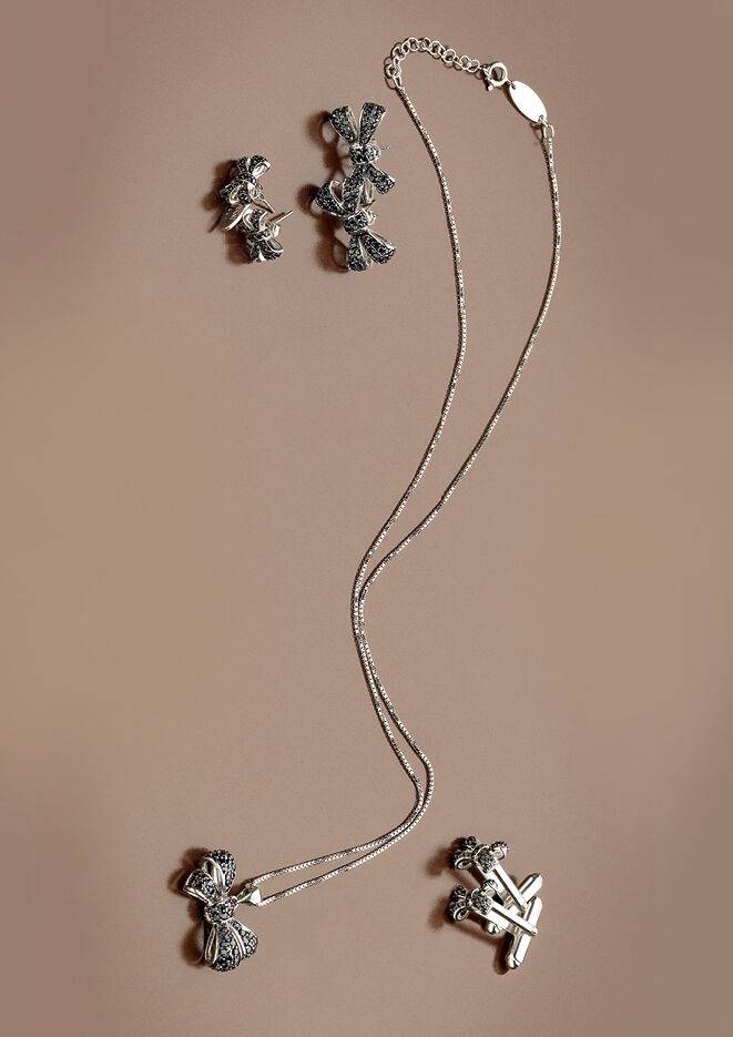 Ottaviani Orecchini Arg. "papillon" Noir Pc