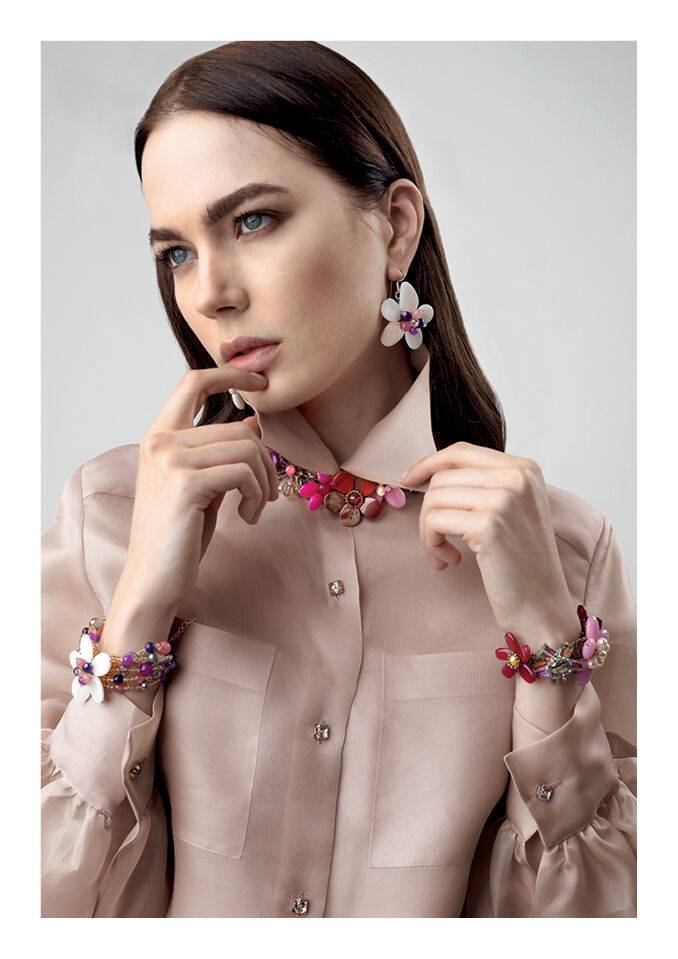 Ottaviani Orecchini Con Agata E Cristalli